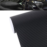 1.52m Ć 0.5m 4D Deep Blue Gloss Carbon Fiber Vinyl Wrap Car Sticker Decal Bubble Free Air Release