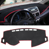 Left-hand Drive Dark Mat Car Dashboard Cover Car Light Pad Instrument Panel Sunscreen for 2014 Vios (Please note the model and year), For 2014 Vios