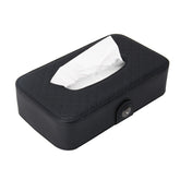 Universal Car Facial Tissue Box Case Holder Tissue Box Fashion and Simple Paper Napkin Bag with Napkin, With Napkin (Black), With Napkin (Khaki), With Napkin (Brown)