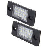 2 PCS License Plate Light with 18 SMD-3528 Lamps for Volkswagen Touareg 2003-2010 ,Prosche Cayenne 2002-2010,2W 120LM, DC12V (White Light), For Volkswagen ,Prosche