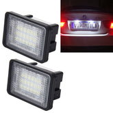2 PCS License Plate Light with 18 SMD-3528 Lamps for Mercedes-Benz GLK X204 ,2W 120LM, DC12V (White Light), For Benz GLK X204