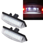 2 PCS License Plate Light with 18 SMD-3528 Lamps for Toyota,2W 120LM,6000K, DC12V(White Light), For Toyota2