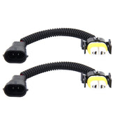 2 PCS H11 Car HID Xenon Headlight Male to Female Conversion Cable with Ceramic Adapter Socket, H11