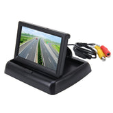 Foldable 4.3 inch Digital TFT LCD Car High Definition Monitor, Support Reverse Automatic Screen Function, Foldable 4.3 inch