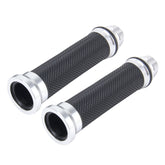 2 PCS Motorcycle Net Texture Metal Left Handle Bar Grips with Rubber Cover for Yamaha, Left Yamaha