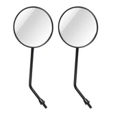 2 PCS Motorcycle Universal ABS Shell Metal Holder Rear VIew Mirror for JH70 JC70 CG125, JH70 JC70 CG125