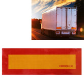 Car Auto Aluminum 55cm Ć 19cm Rear Warning Sign Sticker for Truck and Van, 55cm Ć 19cm