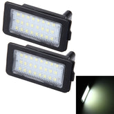 2 PCS Canbus License Plate Light with 24 SMD-3528 Lamps for BMW E38, For BMW E38