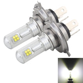 2 PCS H4 40W 800 LM 6000K 8 CREE LEDs Car Fog Lights, DC 12V, H4