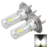 2 PCS H7 40W 800 LM 6000K 8 CREE LEDs Car Fog Lights, DC 12V, H7