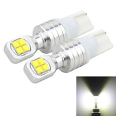 2 PCS T10/W5W 40W 800 LM 6000K Car Clearance Light Reading Light License Light with 8 Lamp, DC 12V, White Light