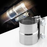 2.5 inch Car Turbo Exhaust Downpipe Stainless Steel Lap Joint Band Clamp, 2.5 inch