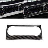 Car Carbon Fiber Air Conditioning Knob Control Panel Decorative Sticker for Mercedes-Benz W204 C Class 2011-2013, Air Conditioning Knob (German Flag)