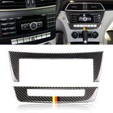 Car German Flag Carbon Fiber Central Control CD Panel Decorative Sticker for Mercedes-Benz W204 2011-2013 7-buttons, Central Control CD Panel (German Flag)