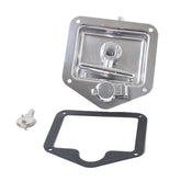 Folding T Handle Lock Stainless Steel Flush Mount Tool Box for Trailer / Yacht / Truck, A1218-01