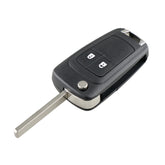 For Opel Car Keys Replacement 2 Buttons Car Key Case with Foldable Key Blade, 2 Buttons with Foldable Key Blade