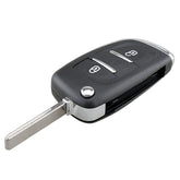 For PEUGEOT Car Keys Replacement 2 Buttons Car Key Case with Grooved and Holder, 2 Buttons with Grooved