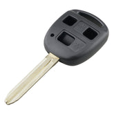 For TOYOTA Car Keys Replacement 3 Buttons Car Key Case with Key Blade, 3 Buttons