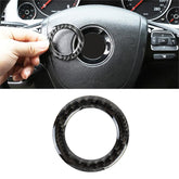 Car Carbon Fiber Steering Wheel Middle Frame Decorative Sticker for Volkswagen Touareg, Steering Wheel Middle Frame
