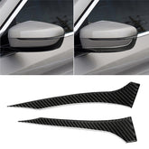 2 PCS Car Carbon Fiber Rearview Mirror Bumper Strip Decorative Sticker for BMW G30 (2018-2019) / G11 (2016-2019), Left Drive without Lens, Rearview Mirror Left Drive without Lens