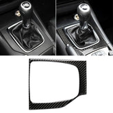 Car Carbon Fiber Left Drive Manual Gear Frame C Decorative Sticker for Mazda Axela 2017-2018, Left Drive Manual Gear Frame C