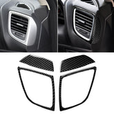 Car Carbon Fiber Right and Left Air Outlet Decorative Sticker for Mazda Axela 2014 / 2017-2018, Right and Left Air Outlet