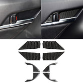 8 in 1 Car Carbon Fiber Door Inner Handle Wrist Panel Decorative Sticker for Toyota Eighth Generation Camry 2018-2019, Door Inner Handle Wrist