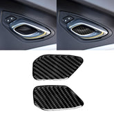Car Carbon Fiber Door Inner Handle Wrist Panel Decorative Sticker for Chevrolet Camaro 2017-2019, Door Inner Handle Wrist Panel