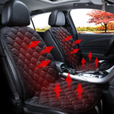 Car 12V Front Seat Heater Cushion Warmer Cover Winter Heated Warm, Double Seat, 12V Double Seat (Black), 21V Double Seat (Coffee), 12V Double Seat (Beige), 12V Double Seat (Red)