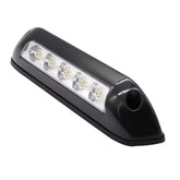 DC 12V 2.6W 6000K IP67 Marine RV Waterproof LED Stair Deck Dome Light Ceiling Lamp, Black Shell and Rubber Base, Black Shell and Rubber Base