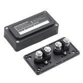 Max DC 48V 200A Heavy-Duty Module Design Bus Bar 4 M10 Terminal Studs Box Busbar for Car / RV / Boat, 200A