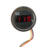 B3612 DC 0-100V IP67 Universal Car / RV / Boat Modified Digital Voltmeter with Cable, Cable Length: 18cm, B3612 Voltmeter