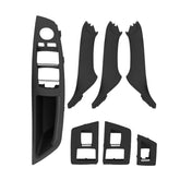 Car High Configuration Version Inside Doors Handle Pull Trim Cover 5141 7225 873 for BMW F10 F18, Left Driving, High Configuration Version (Black), High Configuration Version (Beige White), High Configuration Version (Grey)