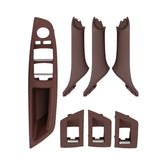 Car Imported Version Inside Doors Handle Pull Trim Cover 5141 7225 873 for BMW F10 F18, Left Driving, Imported Version (Wine Red), Imported Version (Dark Coffee), Imported Version (Beige White), Imported Version (Grey), Imported Version (Beige)