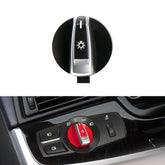 Car Headlight Switch Button Knob for BMW 5 Series 2010-2017, Left Driving, Headlight Switch (Black), Headlight Switch (Red)