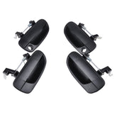 4 PCS Car Front Rear Left Right Outside Door Handles 82660-25000FR / 82650-25000FL / 83660-25000RR / 83650-25000RL for Hyundai Accent , A1797