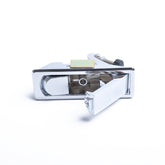 Silver Zinc Alloy Adjustable Lever Hand Operated Compression Latch with Raised Trigger for RV / Trailer, Non-Locking, Silver
