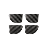 4 PCS Car Carbon Fiber Door Inner Handle Wrist Panel Decorative Sticker for Infiniti Q50 / Q60 2014-2020, Door Inner Handle Wrist
