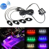 4 in 1 Universal Car APP Control RGB Chassis Atmosphere Lights Colorful Lighting Decorative Lamp, Car APP Control Atmosphere Lights
