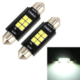 2 PCS 41mm DC12V / 2.5W / 6000K / 170LM 6LEDs SMD-3030 Car Reading Lamp Dome Light, 41mm