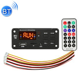 Car 5V Color Screen Display Bluetooth 5.0 Audio MP3 Player Decoder Board FM Radio TF Card USB 3.5mm AUX, with Remote Control, 5V