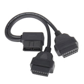 16PIN Car L Shape 90 Degree Connect OBD Diagnostic Extended Cable OBD2 Male to Female Cable, OBD2 Male to Female Cable