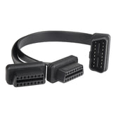 2 in 1 16PIN Car Straight Head OBD Diagnostic Extended Cable OBD2 Cable, Straight Head