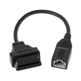 Car 3 Pin to 16 Pin OBD Cable for Honda, Cable Length: 40cm, 3 Pin to 16 Pin OBD Cable