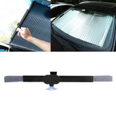 Car Sucker Suction Cups Retractable Windshield Sun Shade Block Sunshade Cover for Solar UV Protect, Size: 46cm, Sucker Suction Cups, 46cm