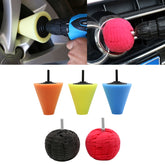 5 in 1 3 inch Car Polishing Disc Set Wheel Rim Polishing Waxing Sponge, 5 in 1