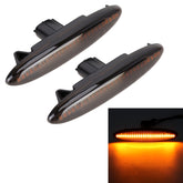 2 PCS DC12V / 5W Car LED Dynamic Blinker Side Lights Flowing Water Turn Signal Light for Lexus, Amber Light, For Lexus (Black), For Lexus