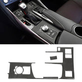 Car Carbon Fiber Gear Position Panel Decorative Sticker for Lexus IS250 2013-, Left Drive A Style, Gear Position A Style