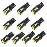 10 PCS T10/168/194 DC12V / 1W / 6000K / 60LM Car Decoding Clearance Lights with 12LEDs SMD-3030 Lamp Beads, T10/168