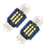 2pcs 31mm DC12-24V / 1W / 6000K / 60LM 12LEDs SMD Car Reading Lamp Dome Light, 31mm
